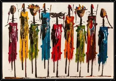 Картина Абстрактные фигуры людей