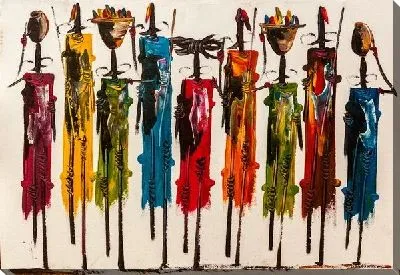 Картина маслом Абстрактные фигуры людей