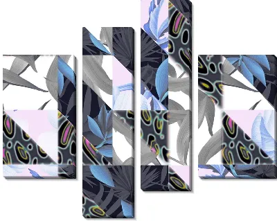 Модульная картина Абстрактная мозаика