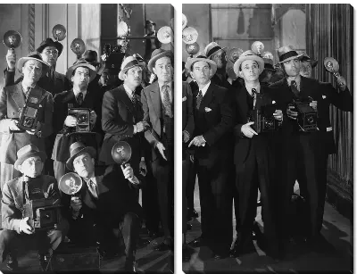 Модульная картина Фотографы и журналисты