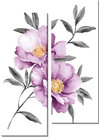 Модульная картина Цветок шиповника