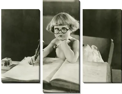 Модульная картина Ребёнок за книгой