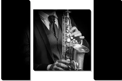 Модульная картина Саксофонист