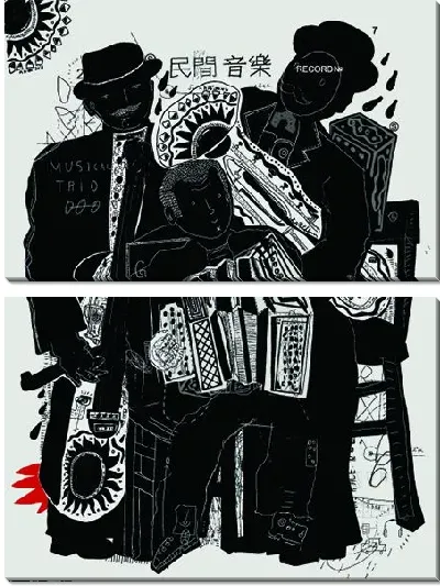 Модульная картина Музыканты №2