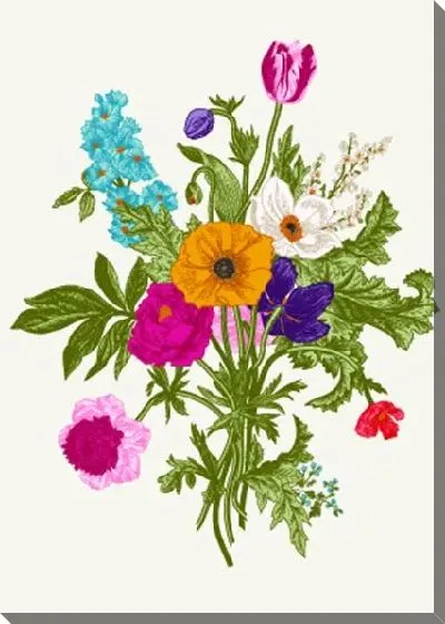 Картина маслом Букет цветов №11