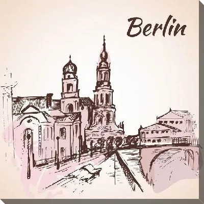 Картина маслом Берлин №8