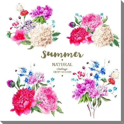 Картина маслом Пионы №8