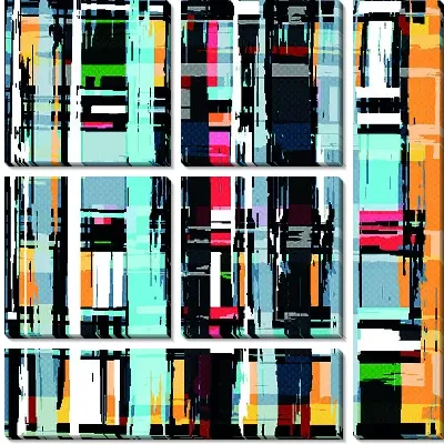 Модульная картина Цветная абстракция №2