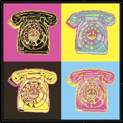 Картина Телефон в стиле поп-арт