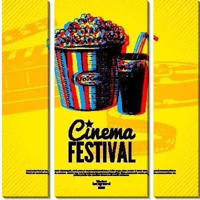 Модульная картина Кино-фестиваль