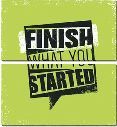 Модульная картина Что ты довёл до конца