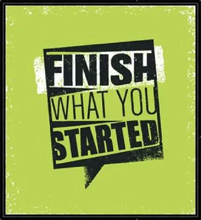 Картина Что ты довёл до конца