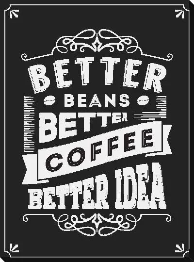 Постер Лучшие зерна, лучший кофе, лучшая идея