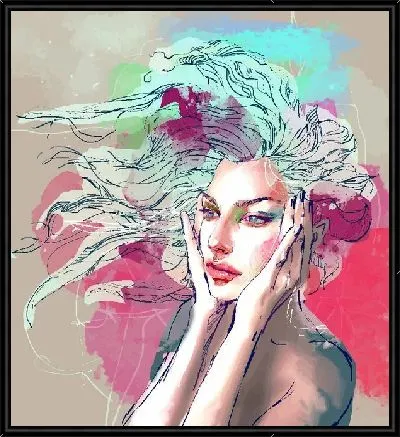 Девушка с декоративной прической