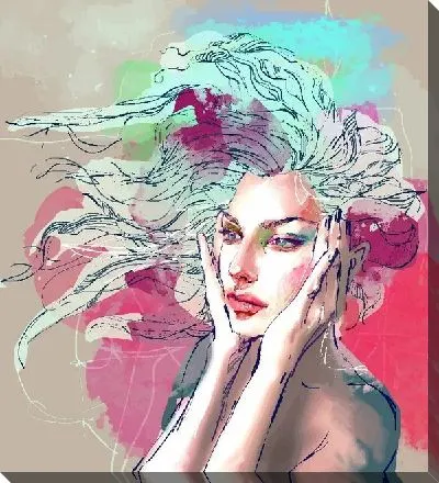 Девушка с декоративной прической