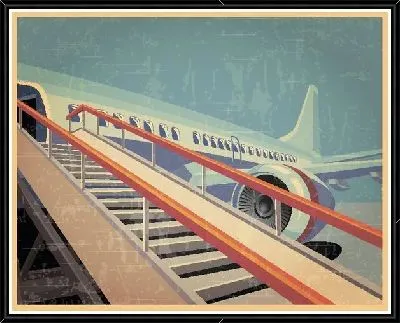 Картина Трап к самолёту