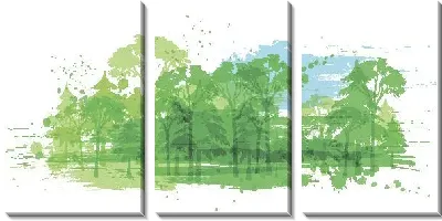 Модульная картина Лес №35