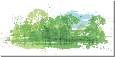 Картина маслом Лес №35