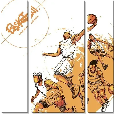 Модульная картина Баскетбол №3