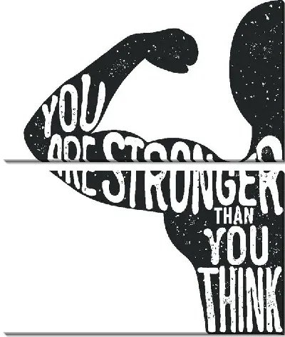 Модульная картина Ты сильнее чем думаешь