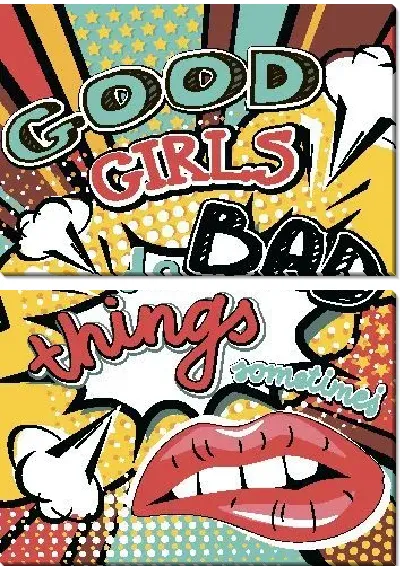 Модульная картина Хорошая девочка