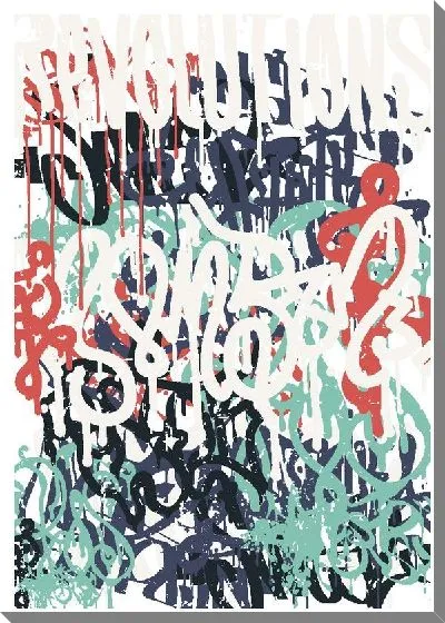 Постер Абстрактные надписи
