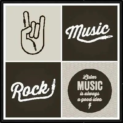 Картина Рок музыка