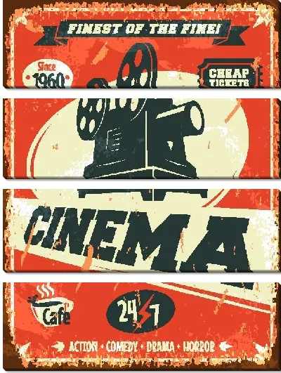 Модульная картина Кино-афиша