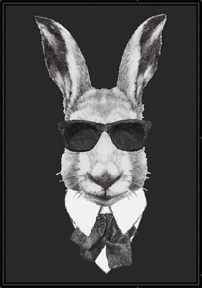 Картина Кролик в очках