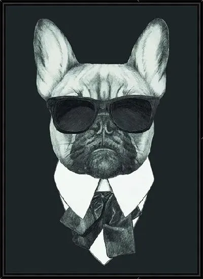 Картина Собака в очках