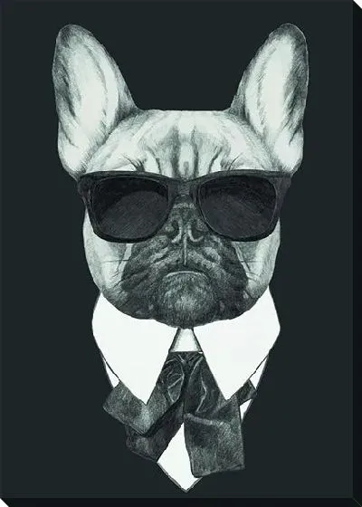 Постер Собака в очках