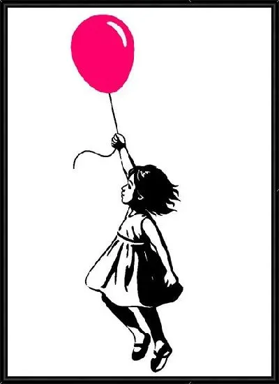 Картина Девочка на воздушном шаре