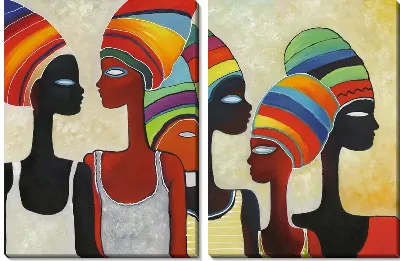 Модульная картина Африканские женщины