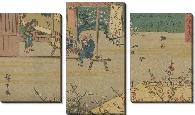 Картина Марико (Mariko, from the series, Fifty-three Stations along the Tokaido)