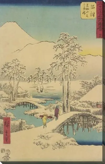 Картина Станция Нумазу (1855) (Numazu station, from Fifty-three Stations Along the Tokaido (Tokaido Gojusan-tsugi))