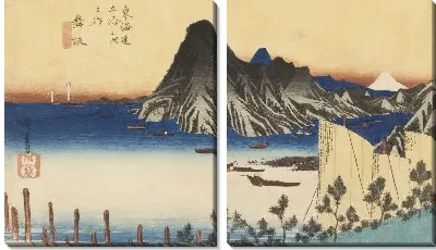 Картина Маисака (1833) (Fifty-Three Stations of the Tokaido Hoeido Edition “Maisaka (View of Imagire)”)
