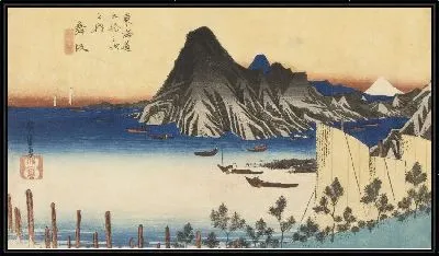 Картина Маисака (1833) (Fifty-Three Stations of the Tokaido Hoeido Edition “Maisaka (View of Imagire)”)
