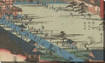 Картина Соши (Horinouchi Myohoji soshi mode, from the series, Famous Places of Edo)
