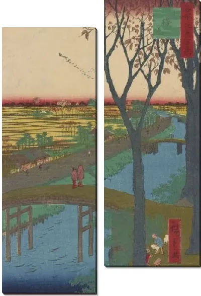 Картина Кобаи Теи (Meisho Edo Hyakkei - Kobai Tei)