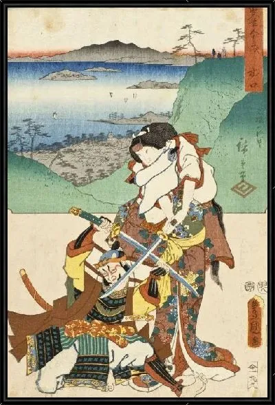 Картина Минакучи (1855) (Minakuchi)