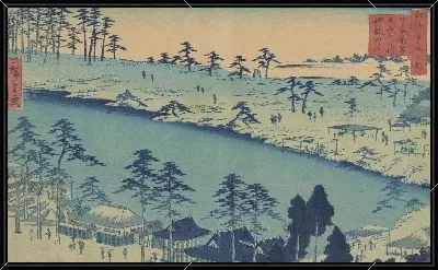 Картина Йотсуйа (Yotsuya, from the series, Famous Places of Edo)