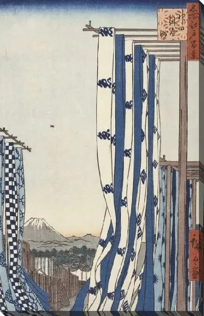 Картина Украшение квартала, Канда (1857) (Dyers' Quarters, Kanda)