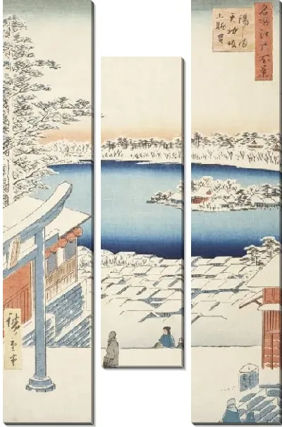 Картина Холм Тенжинзака (1856) (Tenjinzaka Hill at Yushima Shrine)
