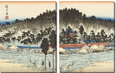 Картина Оджи Инари (1840) (Oji Inari Shrine)