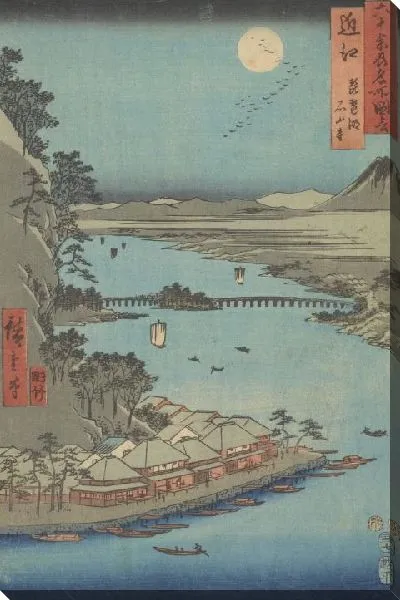 Картина Оми (Omi, from the series, Rokuju yo shu meisho zue)