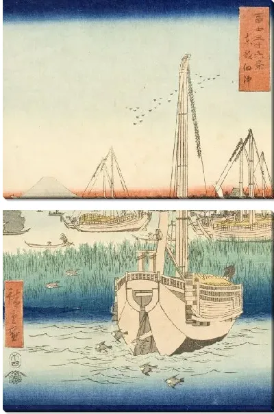 Картина Цукуда в восточной столице (1858) (Tsukuda in the Eastern Capital)