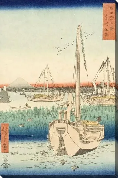Картина Цукуда в восточной столице (1858) (Tsukuda in the Eastern Capital)