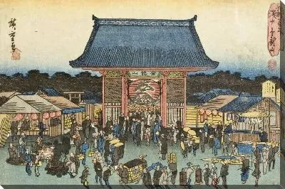 Картина Асакуса, Эдо (1853) (Asakusa, Edo)