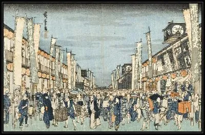Театры Кабуки (1830) (Kabuki Theaters in Nichomachi)