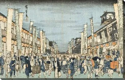 Театры Кабуки (1830) (Kabuki Theaters in Nichomachi)